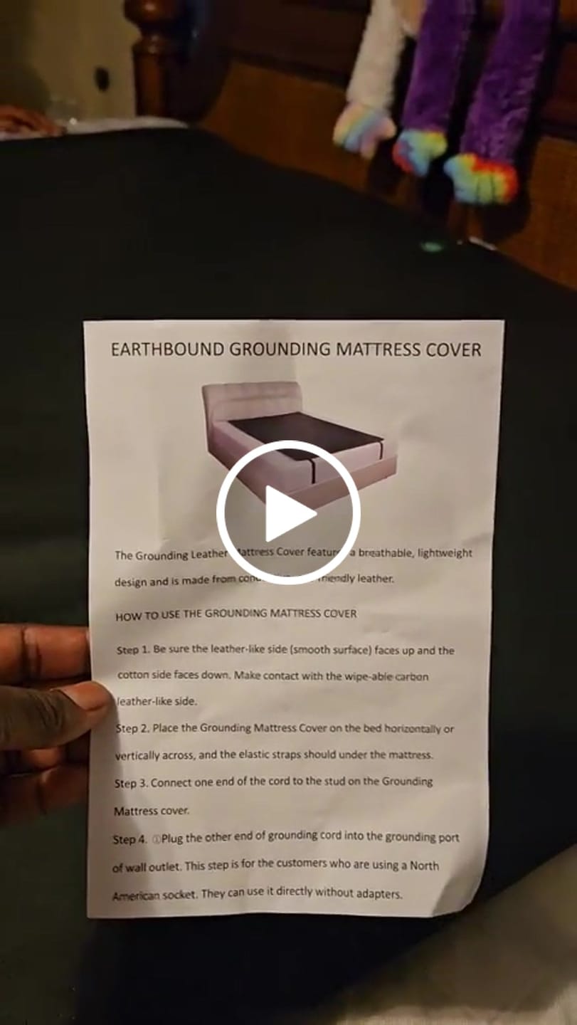 Customer video review of Earthbound® Grounding Mattress Pad