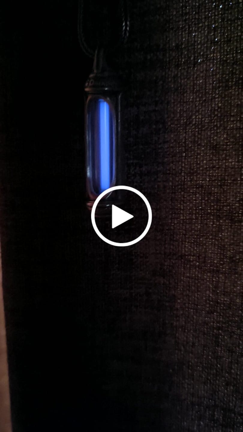 Customer video review of Eternal Glow Tritium Pendant Sterling Silver Necklace
