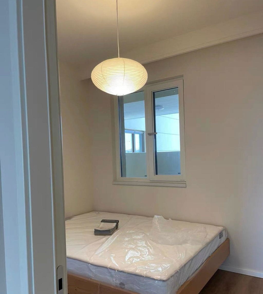 Customer photo review of Washi Paper Swag Pendant Light, Mulberry Shade, E26/E27, Plug-In