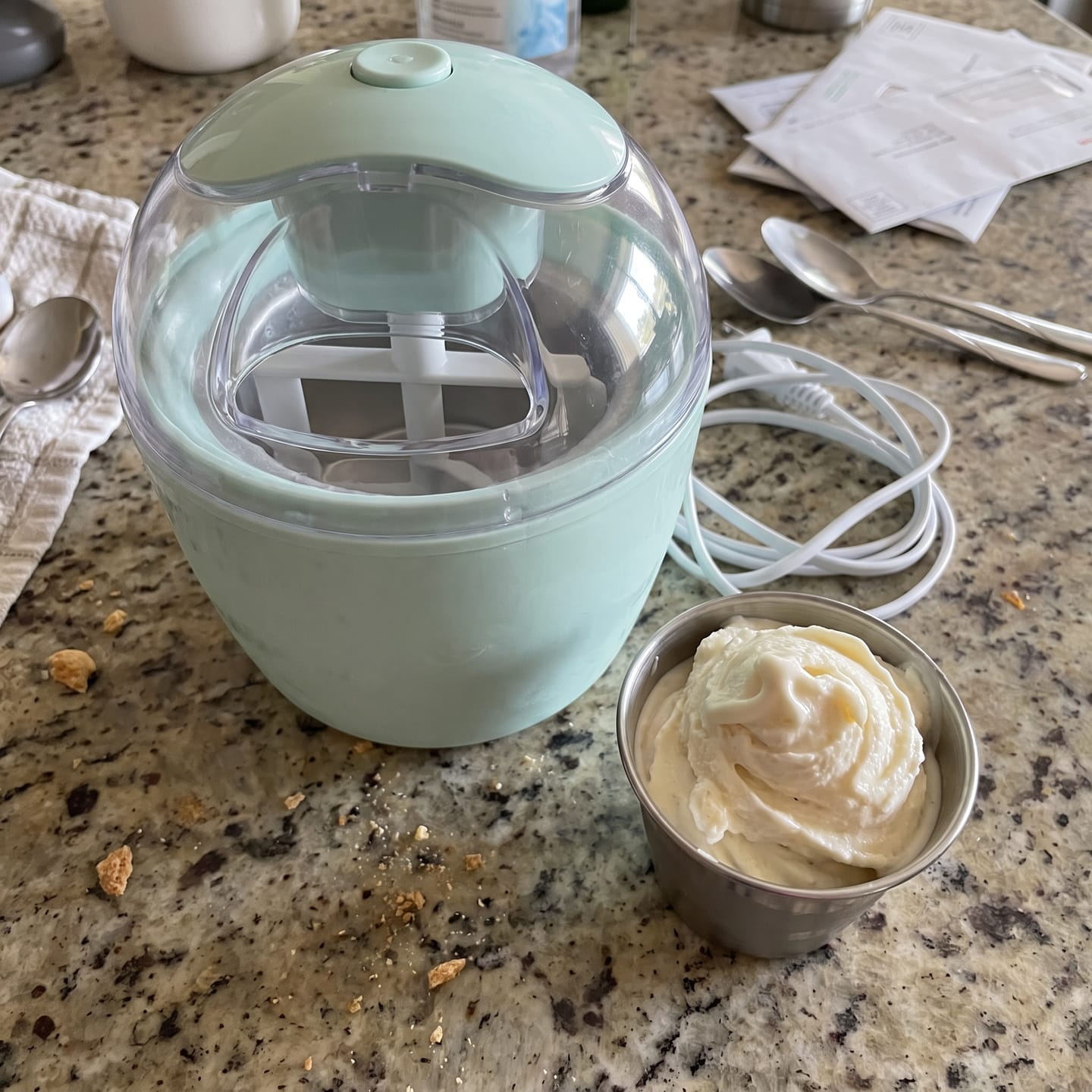 Customer photo review of Ice cream maker