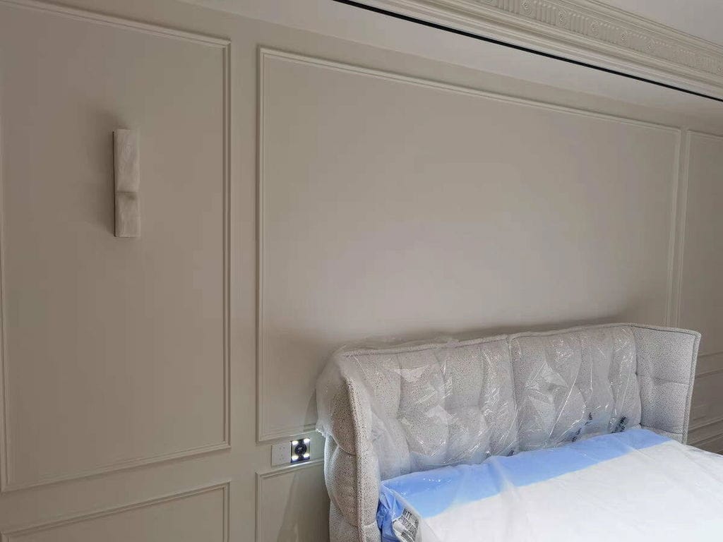 Customer photo review of Wall Sconce, Solid Carved Alabaster, Integrated LED, Dimmable