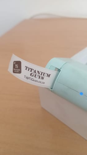 Customer photo review of Standard White Mini-Labels - 160 per roll