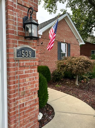Customer photo review of 3' x 5' American Flag Set