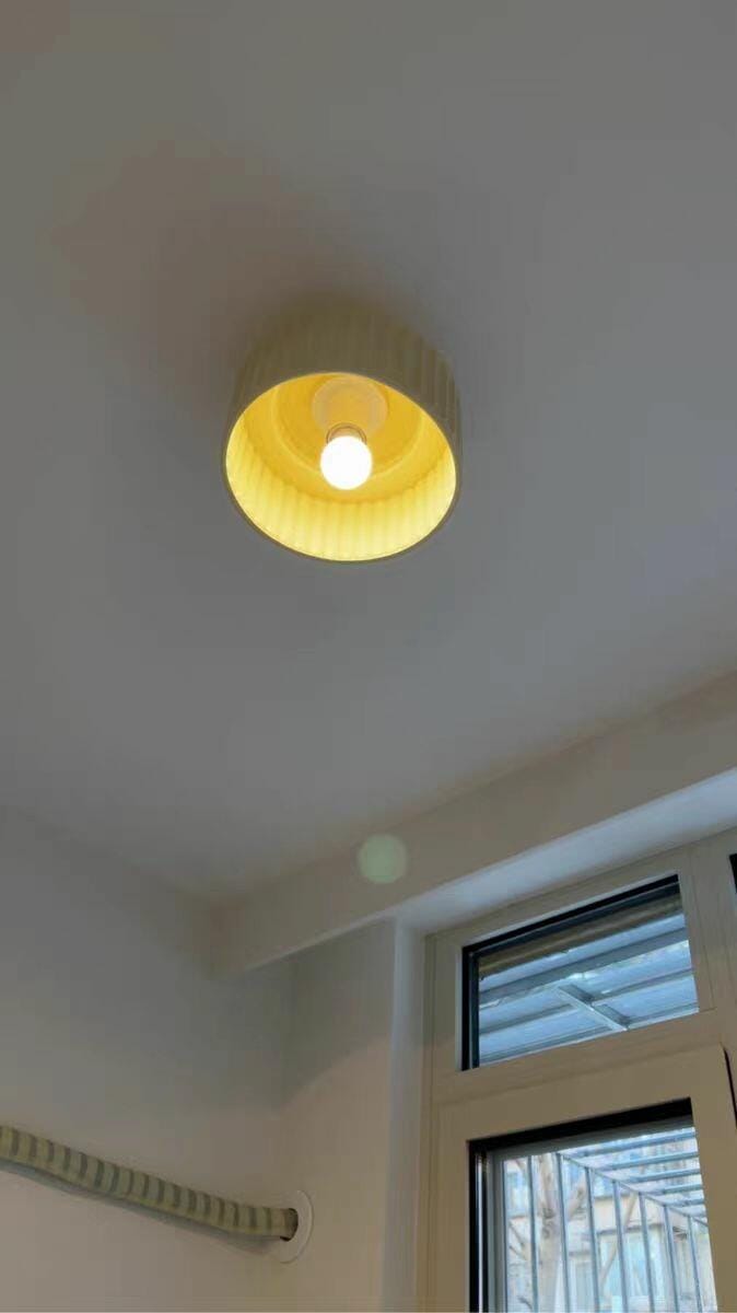 Customer photo review of Ceiling Light, Kami Pleated Resin Shade, E27, Ceiling or Wall Mount