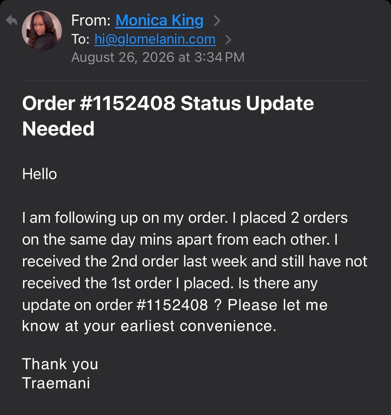 Customer photo review of Melanin Skin Bundle