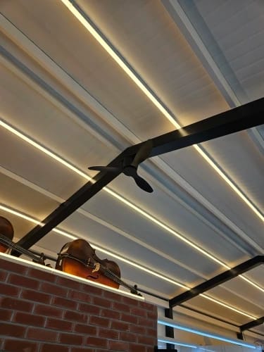 Customer photo review of Low Profile Ceiling Fan – 42/52 Inch, White, Wood, or Black Finish