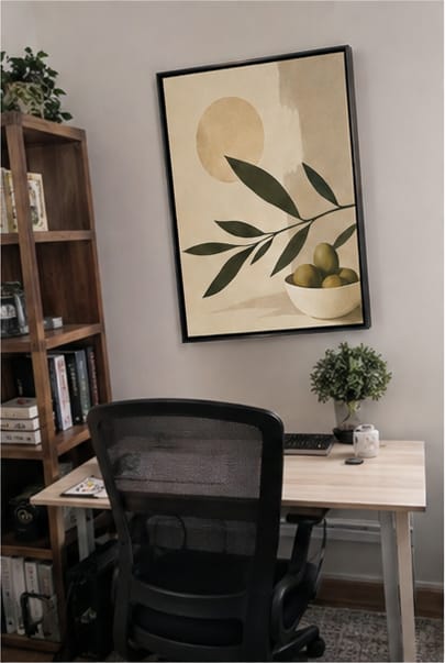 Customer photo review of Olive Branch Canvas Wall Art
