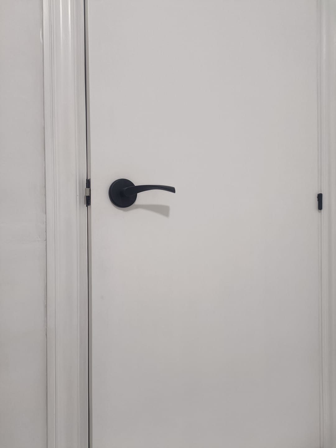 Customer photo review of Manilla con roseta redonda tapa-pomos negro para puertas modelo 'ARI130'