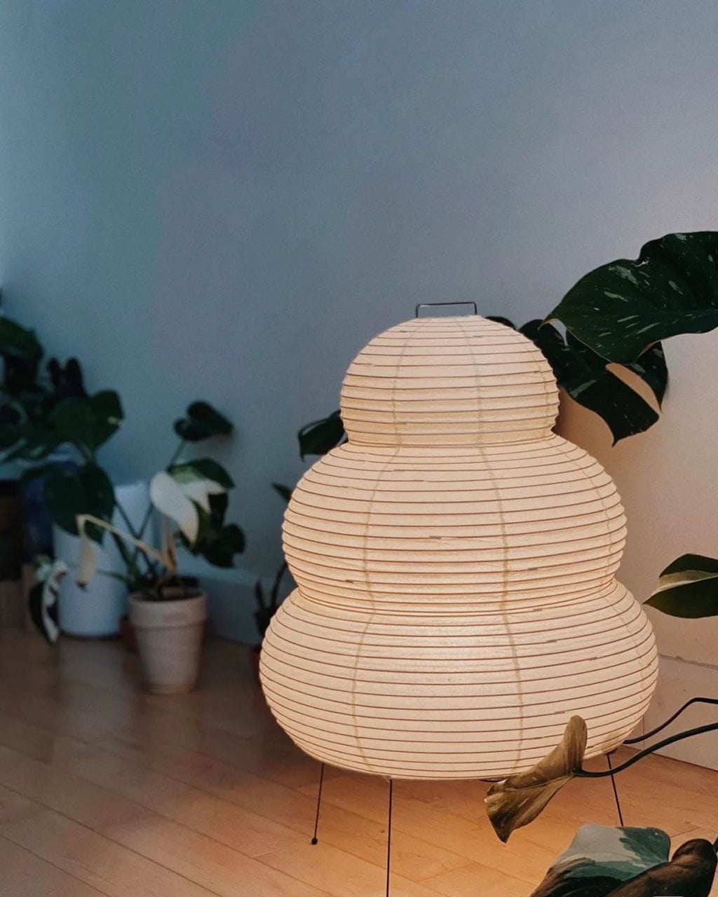 Customer photo review of Table Lamp, Xuanzhi, Handmade Mulberry Paper Shade, E26/E27, Plug-In