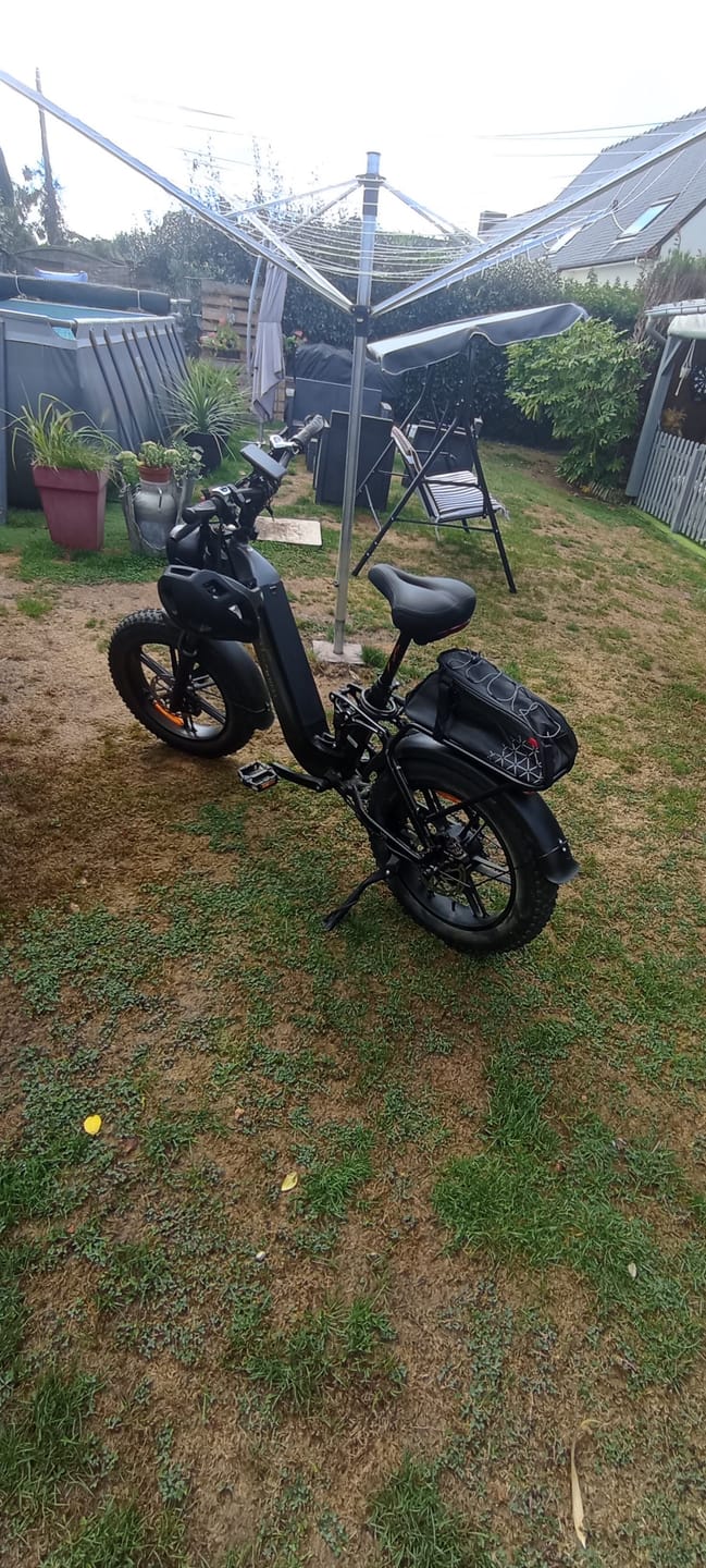 Customer photo review of CMACEWHEEL V20 750W 20" Fat Bike 960Wh Full Suspension E-bike with Torque Sensor 48V 20Ah Battery
