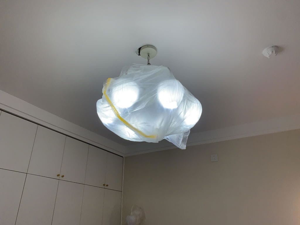 Customer photo review of Tulip Chandelier, White Glass Tulip Shades, Matcha Green Frame, E26