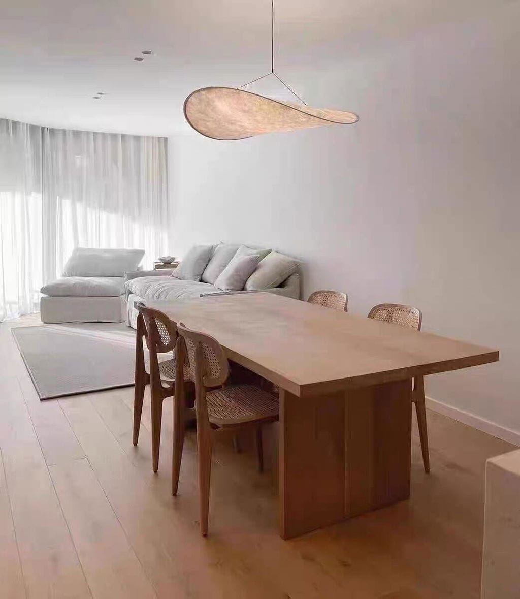 Customer photo review of Pendant Light, Tense, Mulberry Silk Diffuser, Black Frame, LED, Dimmable