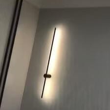 Customer photo review of Wall Light, Linear LED Slim Tube, Black or Copper, Wall or Ceiling Mount