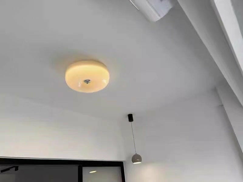 Customer photo review of Cream Pudding Ceiling Light, Mouth-Blown Matt Glass, LED, Dimmable