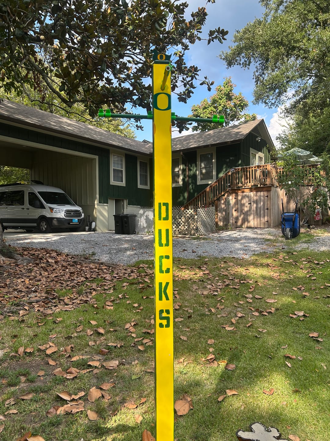 Customer photo review of Duck Fence Post Cap (Multiple Post Sizes Available)