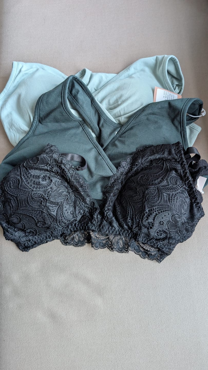 Customer photo review of Avery Dove Nursing Bralette
