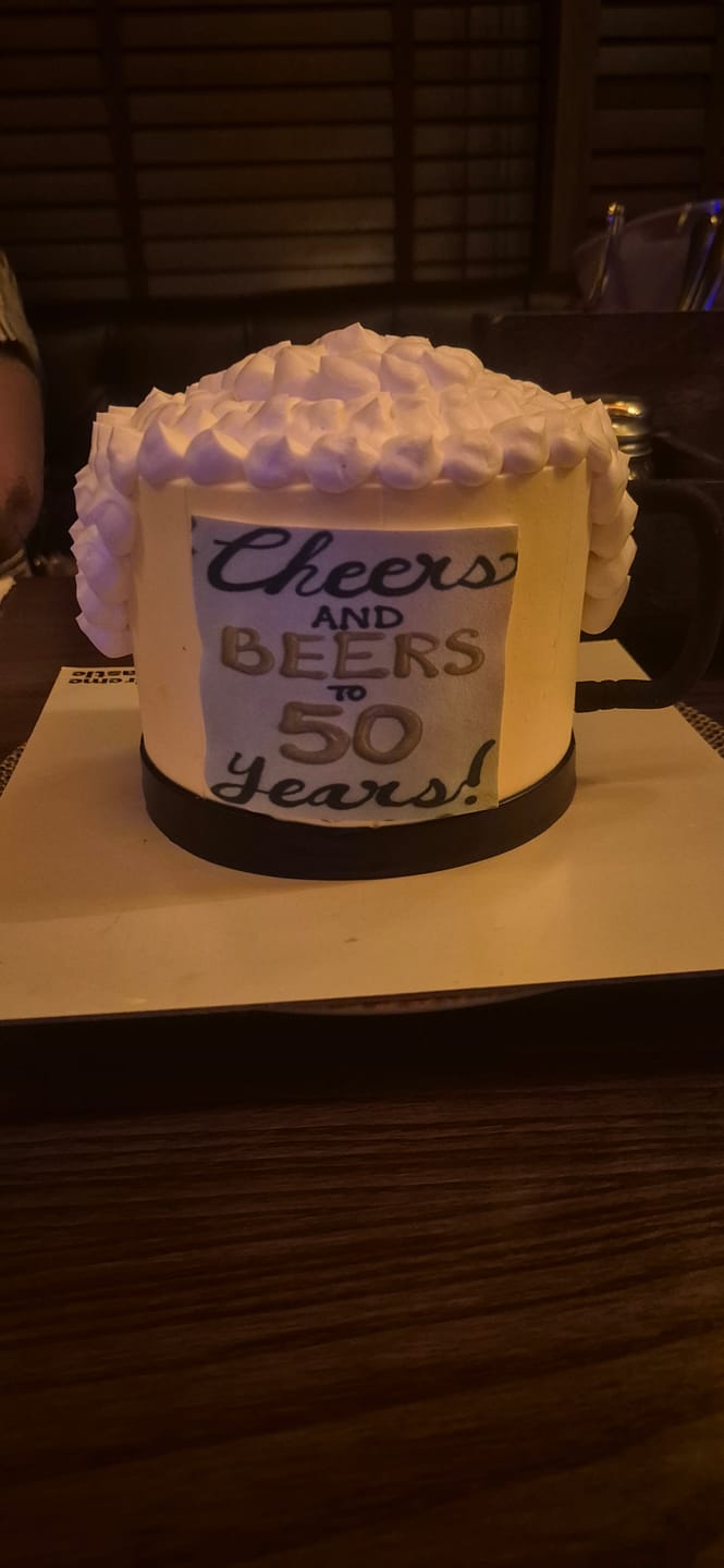 Customer photo review of Beer Custom Cake