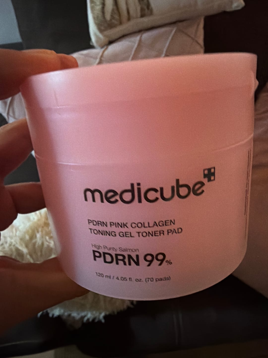 Customer photo review of MEDICUBE - PDRN Pink Collagen Toning Gel Pad 120ML | Pads Hidratantes