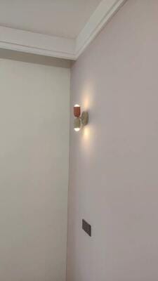 Customer photo review of Wall Lamp, Couleur Double Up-Down Glow, E26/E27, Metal Shades