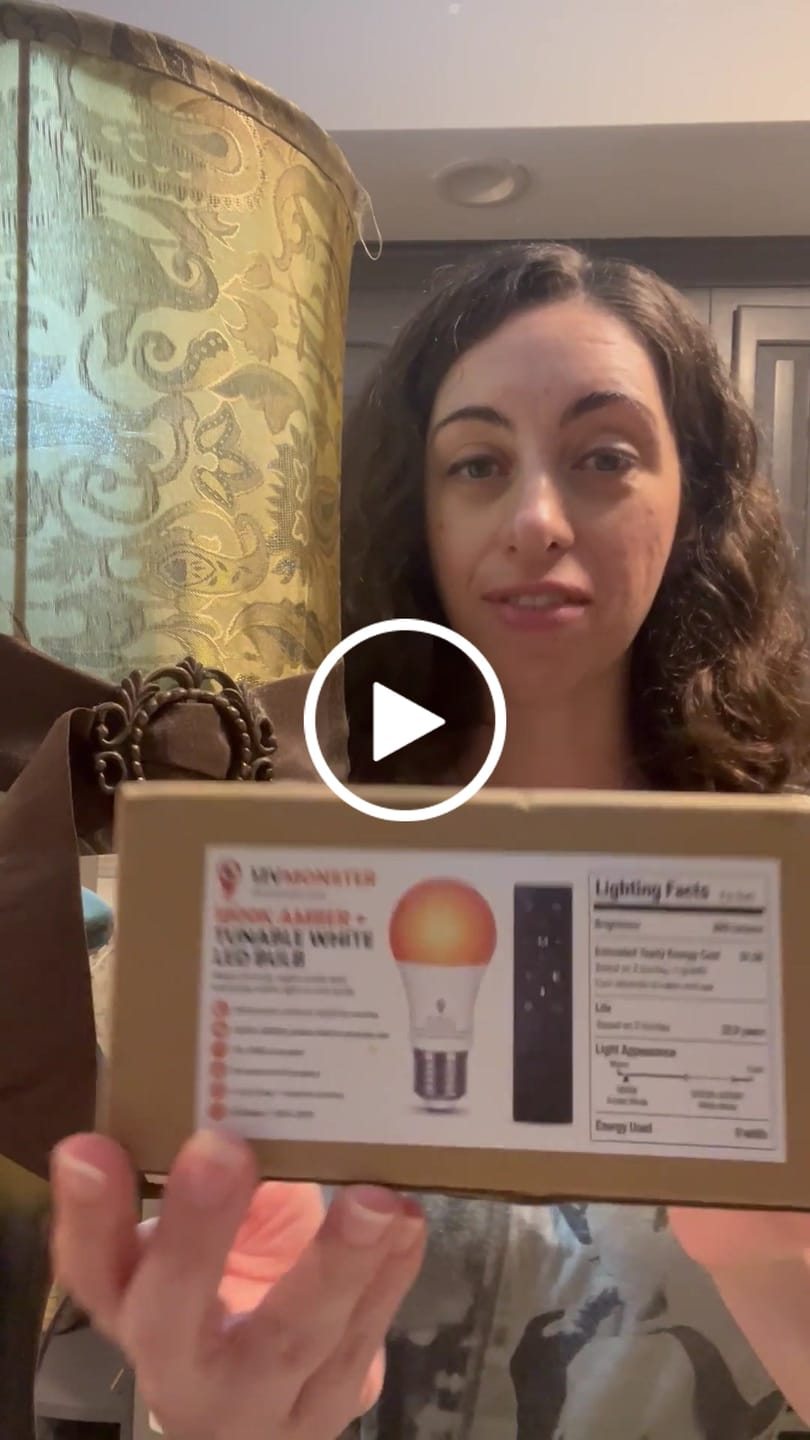 Customer video review of 1800K Amber LED Bulb with 3 White Modes