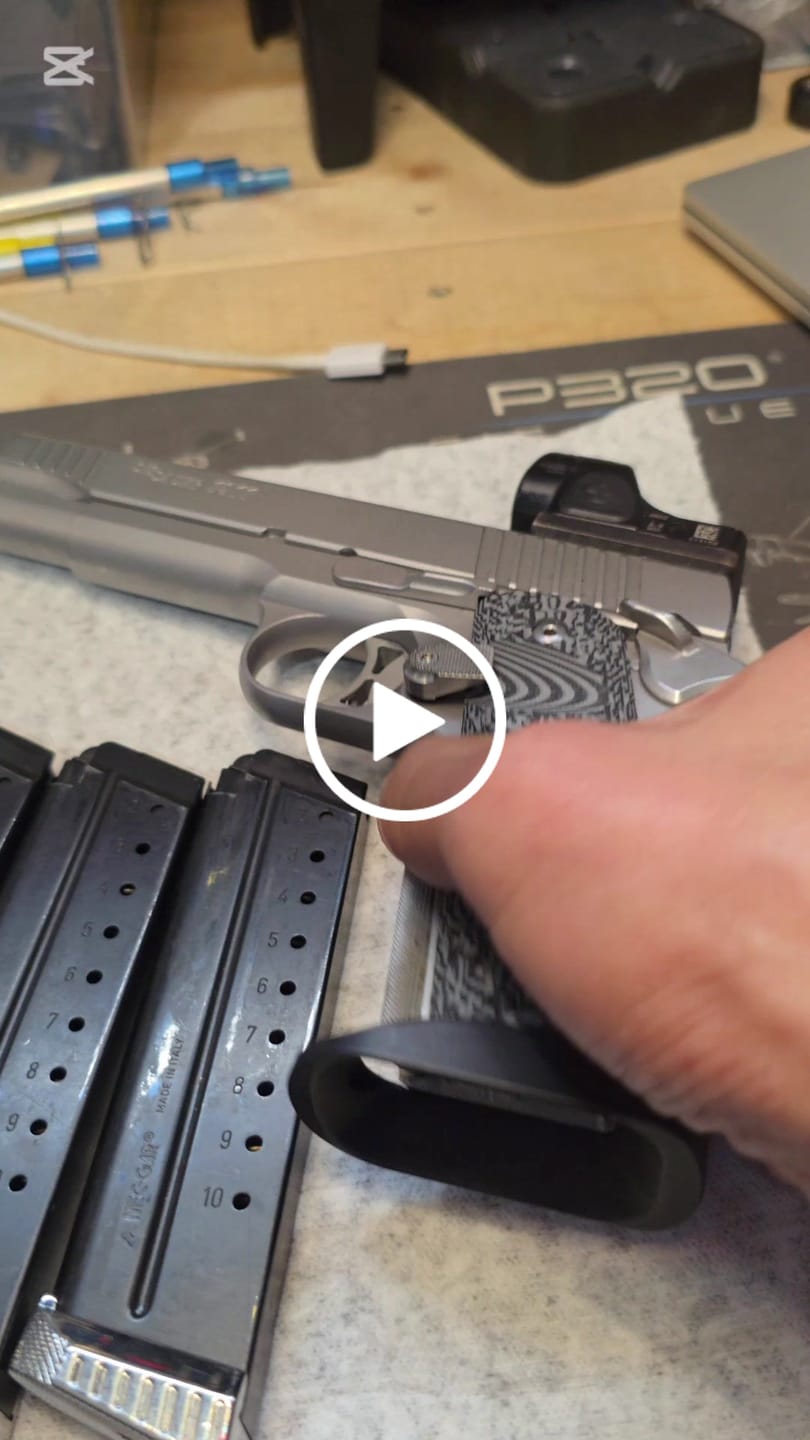 Customer video review of 1911 Mec-Gar/Bul Armory Brass Magazine Base Pad