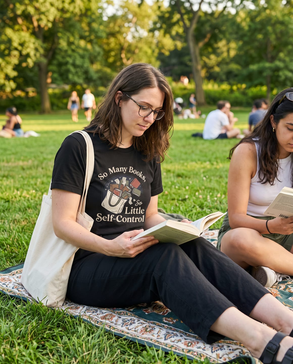 Customer photo review of So Many Books T-Shirt