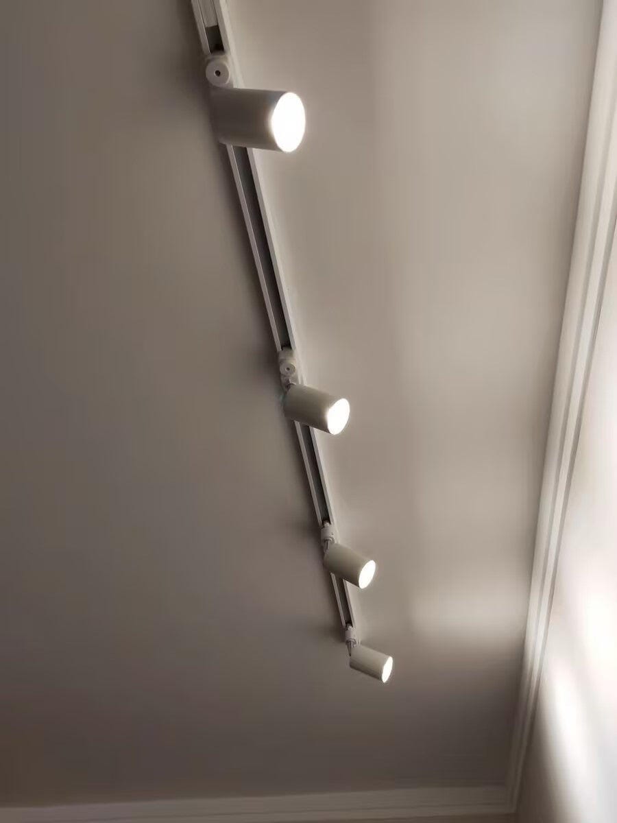 Customer photo review of Track Ceiling Light, Adjustable Spotlight Heads, Integrated LED, 24 Degree Beam