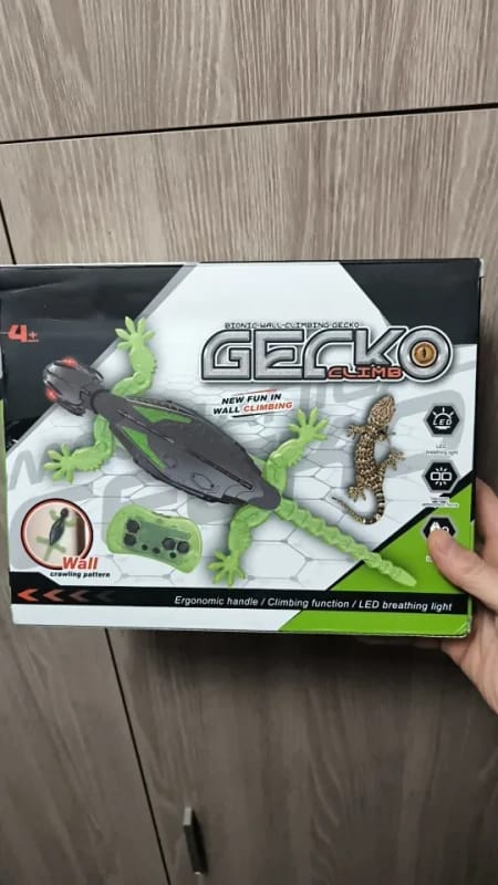 Customer photo review of The Wall Crawler — Remote Control Climbing Prey Toy