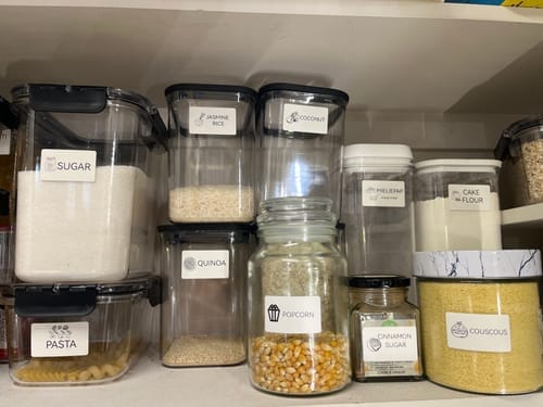 Customer photo review of Nude Colored Labels - 230 per roll