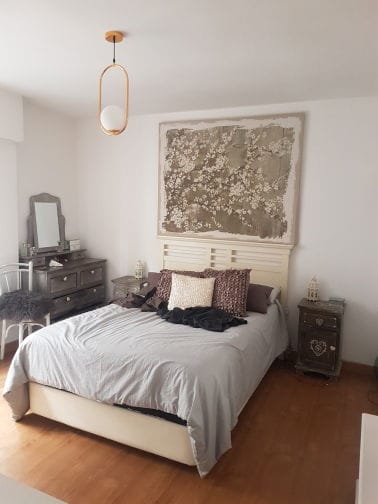 Customer photo review of Mila Pendant Light, White Glass Globe, Brass, Black or Silver, E27