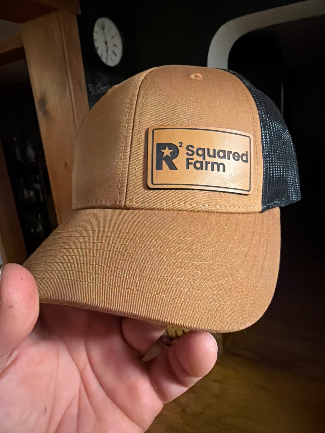 Customer photo review of Richardson 115 Custom Leather Patch Hats