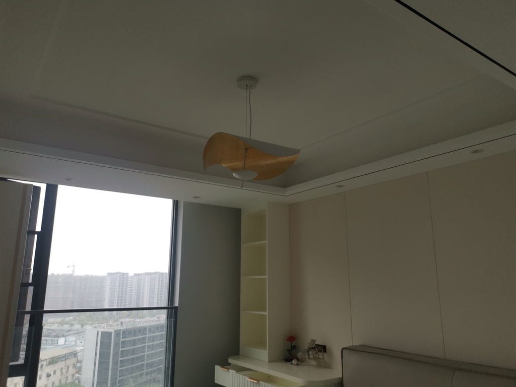 Customer photo review of Giorgio Pendant Light, Curved Disc Shade, Integrated LED, Dimmable