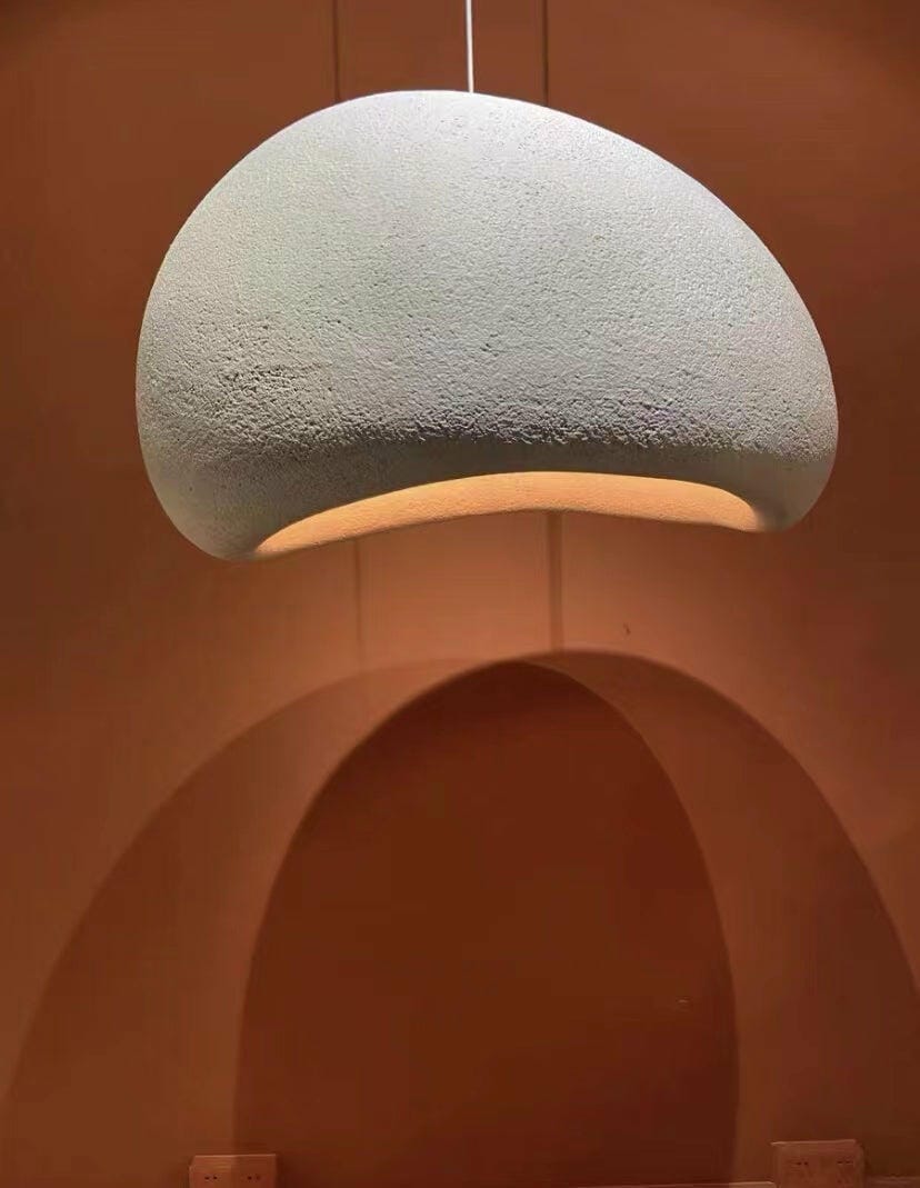 Customer photo review of Pendant Light, Nubia Cloud Sphere, Polystyrene Shade, E26 LED