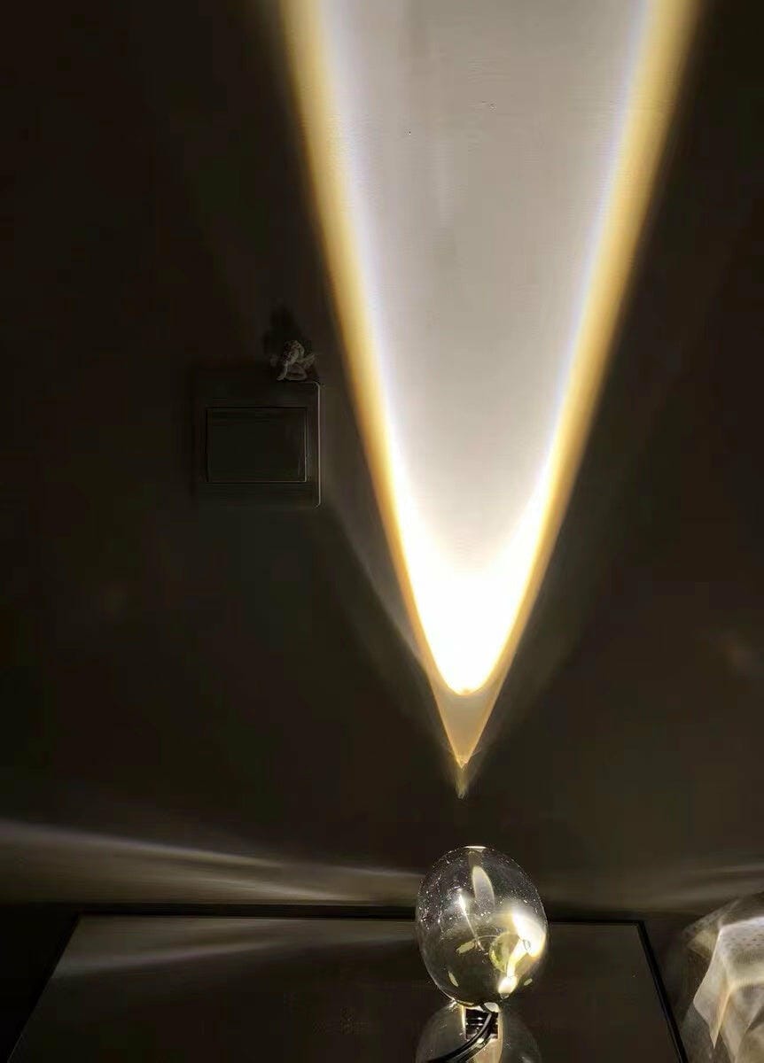 Customer photo review of Table Lamp, Atman Crystal Glass Oval, Chrome Base, Integrated LED
