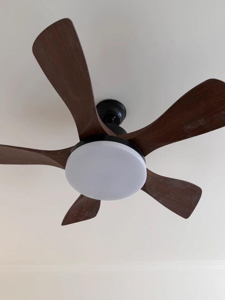 Customer photo review of Ceiling Fan With Light, Wood Grain ABS Blades, DC Copper Motor, Dimmable LED, Two Sizes