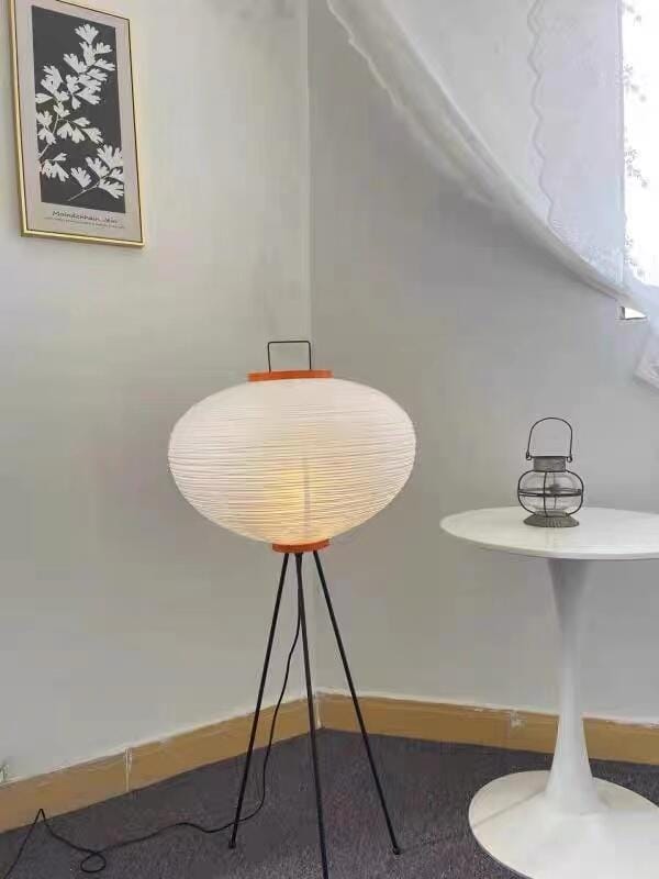 Customer photo review of Floor Lamp, Rice Paper Shade, E26/E27, Plug-In, Sculptural