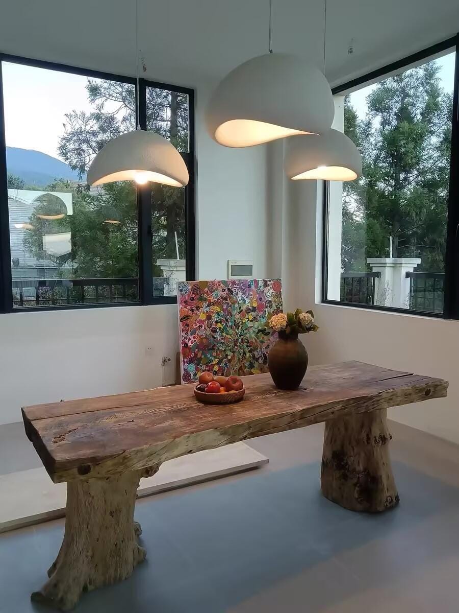 Customer photo review of Pendant Light, Nubia Cloud Sphere, Polystyrene Shade, E26 LED