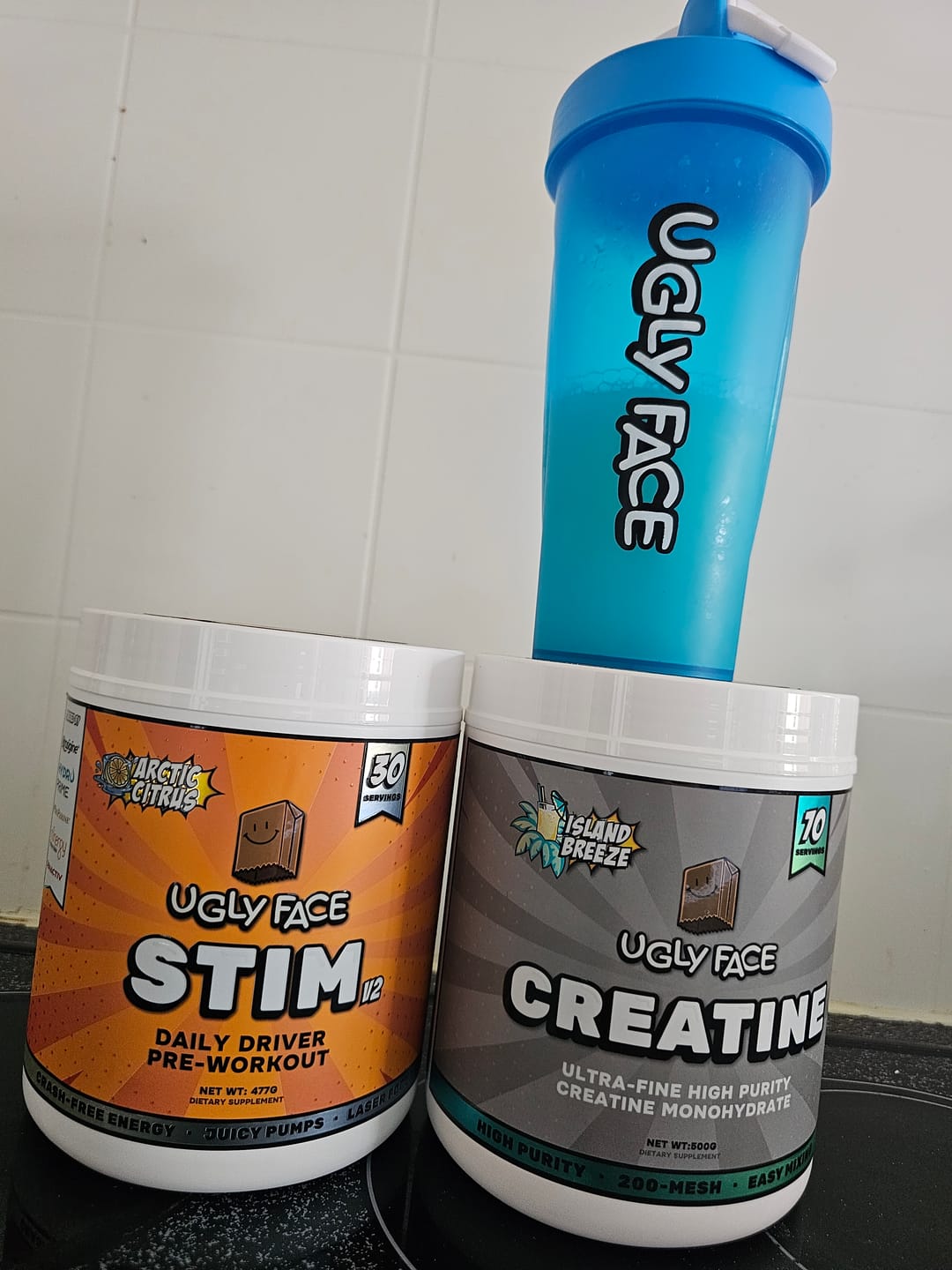 Customer photo review of UGLYFACE® CREATINE MONOHYDRATE