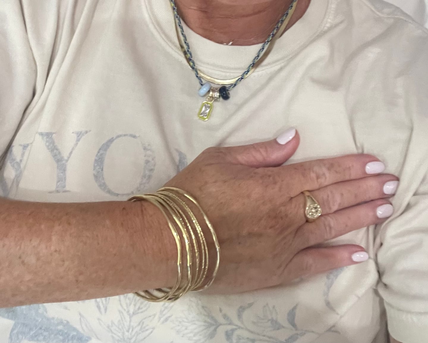 Customer photo review of Enamel Gem Charm
