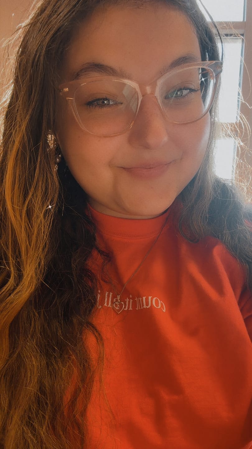 Customer photo review of Count It All Joy Tee - Cherry Red