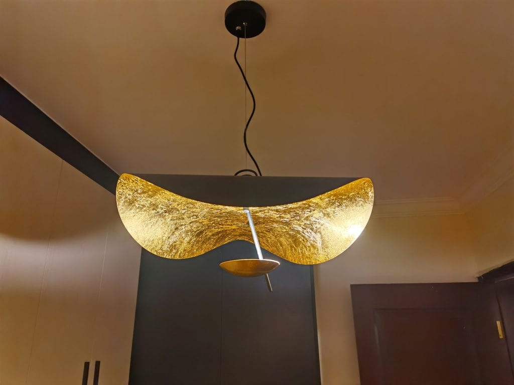 Customer photo review of Giorgio Pendant Light, Curved Disc Shade, Integrated LED, Dimmable
