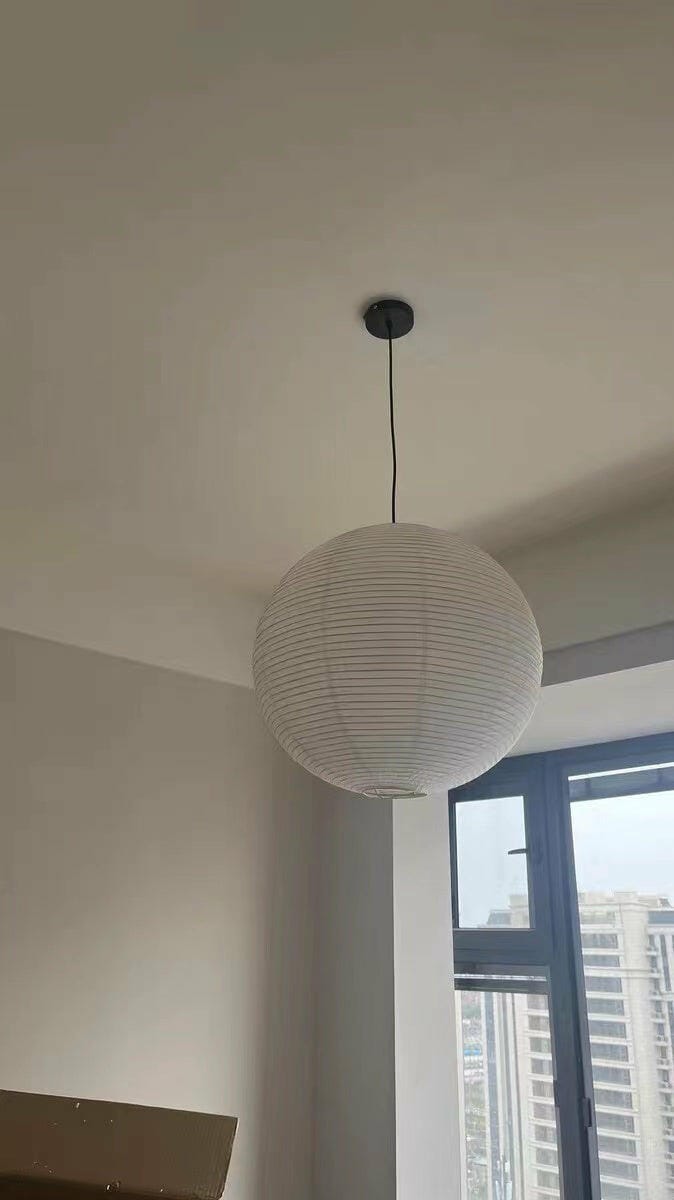 Customer photo review of Washi Paper A Pendant Light, Mulberry Shade, E26/E27, Hardwired