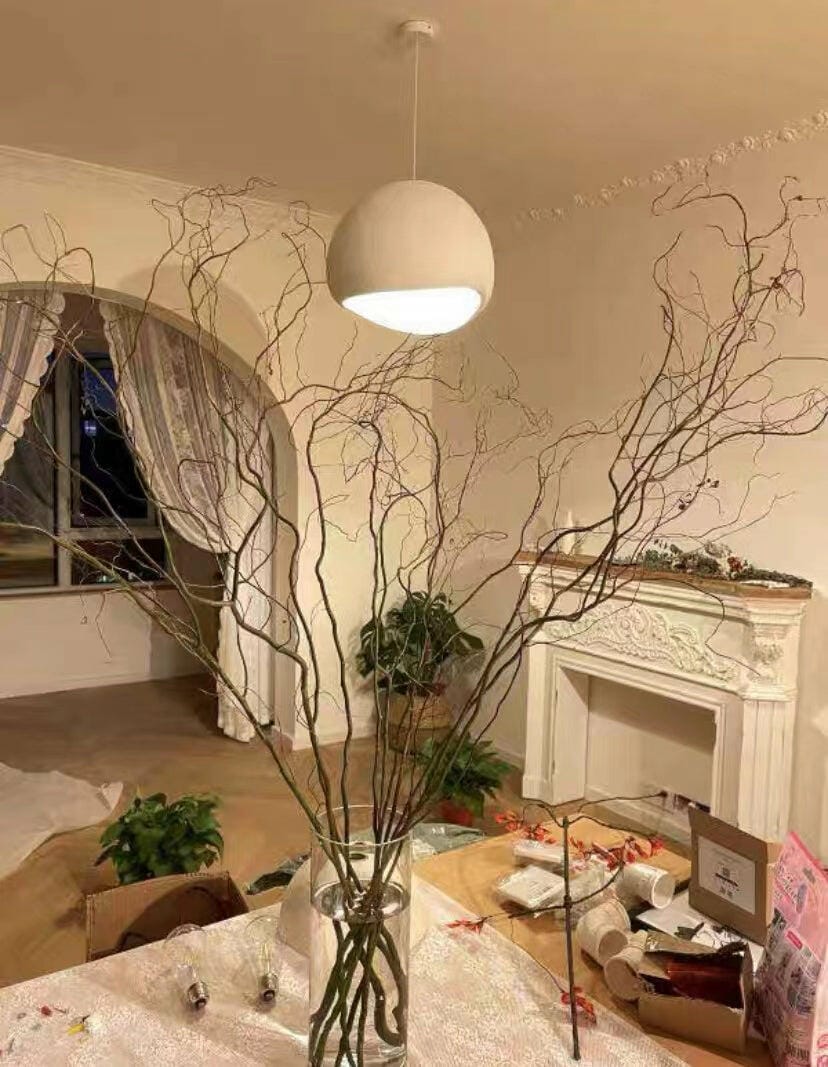 Customer photo review of Pendant Light, Nubia Cloud Sphere, Polystyrene Shade, E26 LED