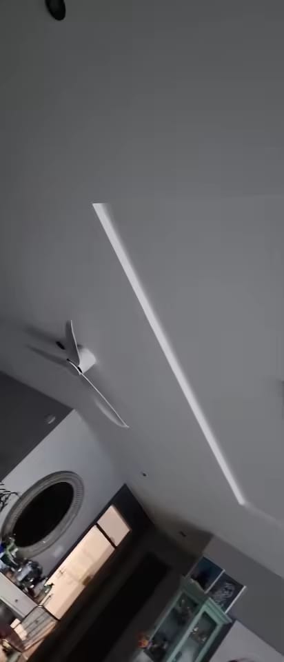 Customer photo review of Low Profile Ceiling Fan – 42/52 Inch, White, Wood, or Black Finish