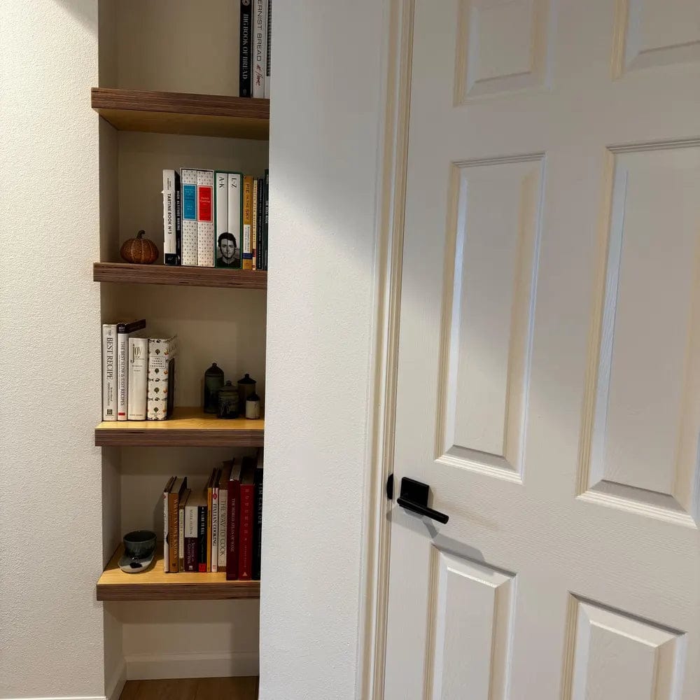 Customer photo review of Baltic Birch Plywood Alcove Shelf