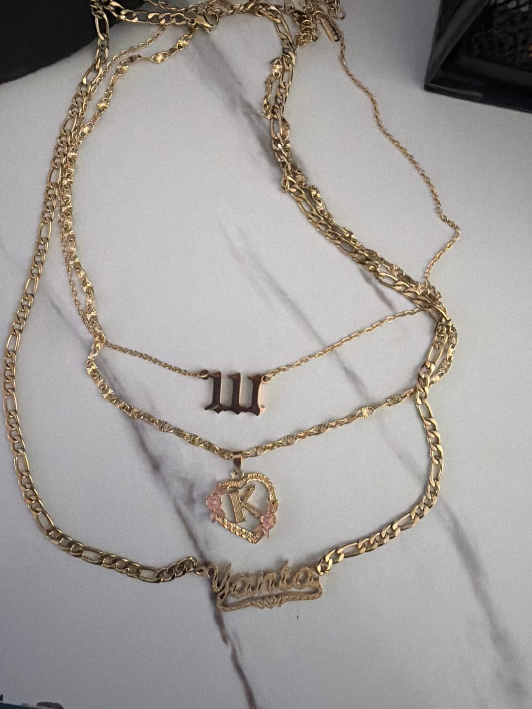 Customer photo review of Angel Number Necklace