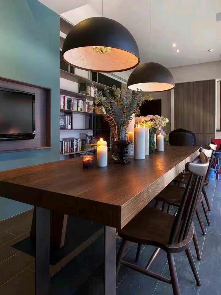 Customer photo review of Pendant Light, Cast Plaster Hemisphere Diffuser, E27, 6 Finishes