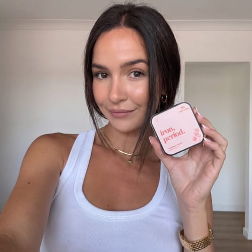 Nicole, verified iron, period. customer