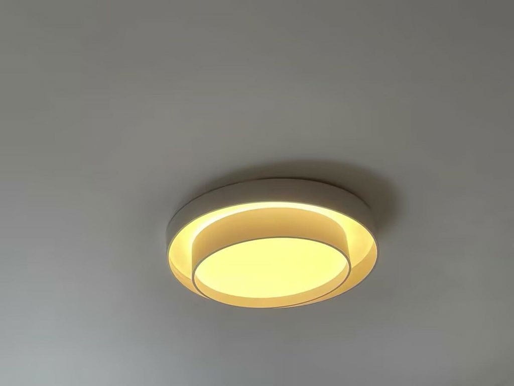 Customer photo review of Melody Ceiling Light, Cylinder Shade, Integrated LED, White Grey Black