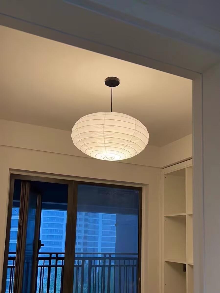 Customer photo review of Pendant Light, Handcrafted Washi Paper Shade, E26/E27, 15A 21A 26A